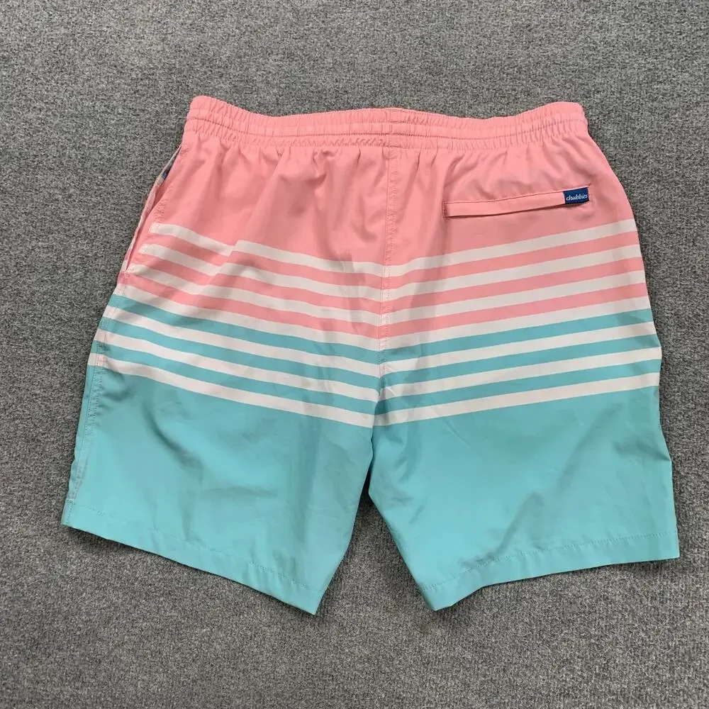 Chubbies Swim Shorts Mens Extra Large On-The Horizon Brief Lined Stretch Beach